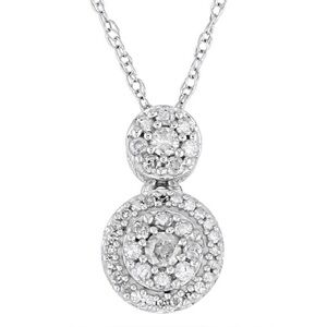 NEW Solid 10K Gold Natural Diamond Necklace